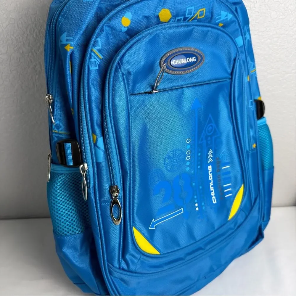 Geometric-Print Backpacks for Teen Boys School